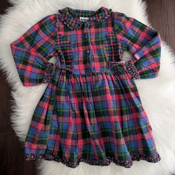 navy blue dress for baby girl Vintage 90s Denim and Flannel Plaid Maxi Dress